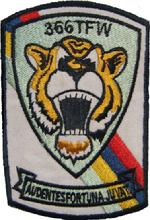 Patch: AUDENTES FORTUNA JUVAT (FORTUNE FAVORS THE BOLD); 366th Tactical Fighter Wing (1958)