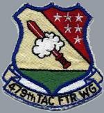 Patch: 479th Tactical Fighter Wing, George Air Force Base, Victorville, California