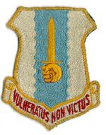 Patch: VULHERATUS NON VICTUS (WOUNDED BUT NOT CONQUERED); 48th Fighter-Bomber Wing (1952)