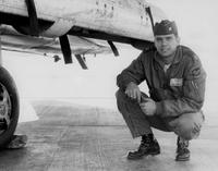 Captain Roy J. Blakeley; F-100 Super Sabre; 492nd Tactical Fighter Squadron, 48th Tactical Fighter Wing, Lakenheath Air Force Base, Suffolk, England, United Kingdom (1960)