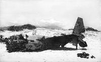 Charred Remains of Aft Section of F-104C Starfighter (Serial No. 56-0908); Chu Lai Airfield, South Vietnam