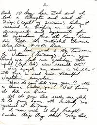 Letter from Captain Roy J. Blakeley to Johnnye Blakeley (June 30, 1965); Page Two