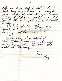 Letter from Captain Roy J. Blakeley to Johnnye Blakeley (June 30, 1965); Page Three