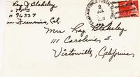 Envelope: Letter from Captain Roy J. Blakeley to Johnnye Blakeley (June 30, 1965)