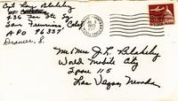 Envelope: Letter from Captain Roy J. Blakeley to his parents, James Louis and Violet Blakeley (July 5, 1965)