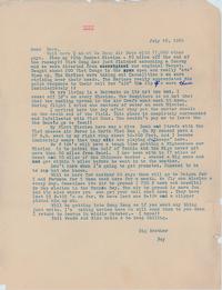Letter from Captain Roy J. Blakeley to his brother, Captain David C. Blakeley, U.S. Army  (July 16, 1965)