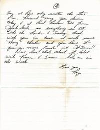 Letter from Captain Roy J. Blakeley to Johnnye Blakeley (July 18, 1965); Page Four