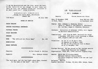Special Memorial Service for Major Roy J. Blakeley; George Air Force Base, Victorville, California (Friday, July 30, 1965)
