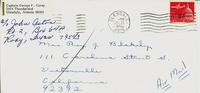 Letter of Condolence; Barbara Garey, wife of Captain George F. Garey