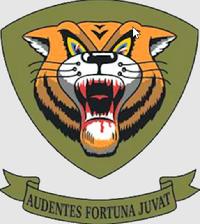 Emblem Reproduction: AUDENTES FORTUNA JUVAT (FORTUNE FAVORS THE BOLD); 366th Fighter-Bomber/Tactical Fighter Wing (1958