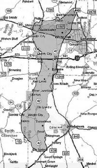Approximate Geographical Coverage: East Texas Oil Field