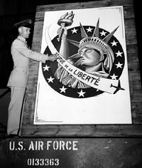Official presentation of the 48th Fighter-Bomber Wings new insignia (July 4, 1954)