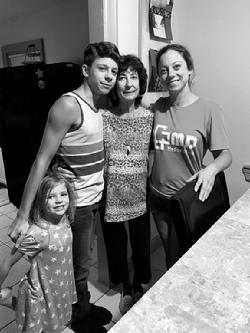 My mother, Johnnye Blakeley; my daughter, Leslie; my grandchildren, Lucas and Kendall (September 30, 2019)
