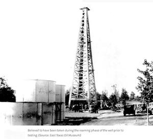 Daisy Bradford #3 derrick; Rusk County, Texas